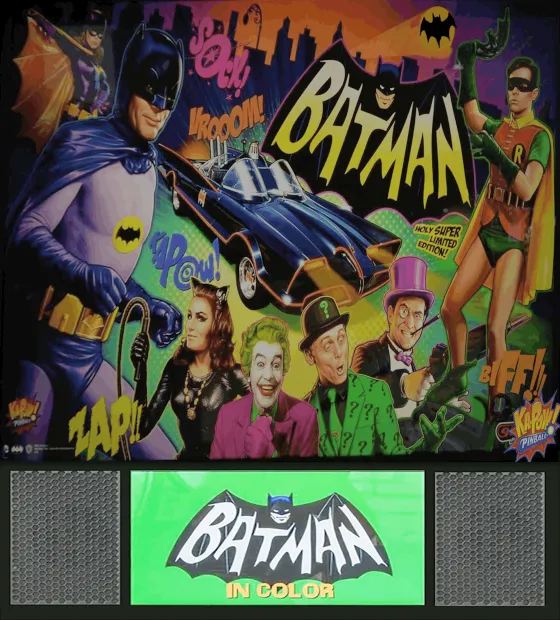 Fond de verre de Batman – flipper Data East