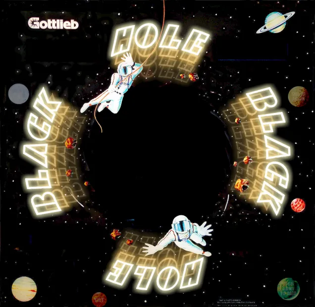 Fond de verre de Black Hole – flipper Gottlieb