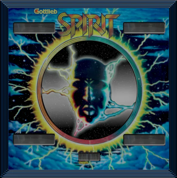 Fond de verre de Spirit – flipper Gottlieb
