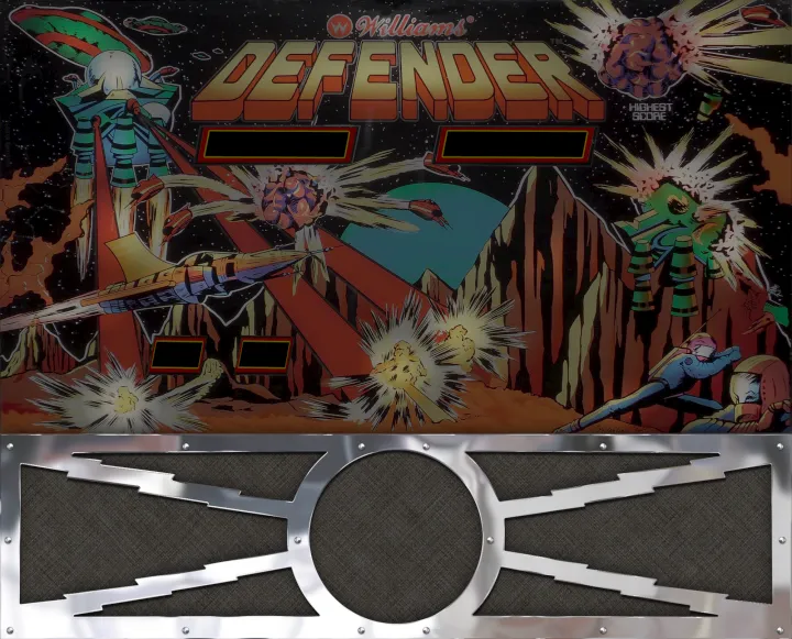 Fond de verre de Defender – flipper Williams