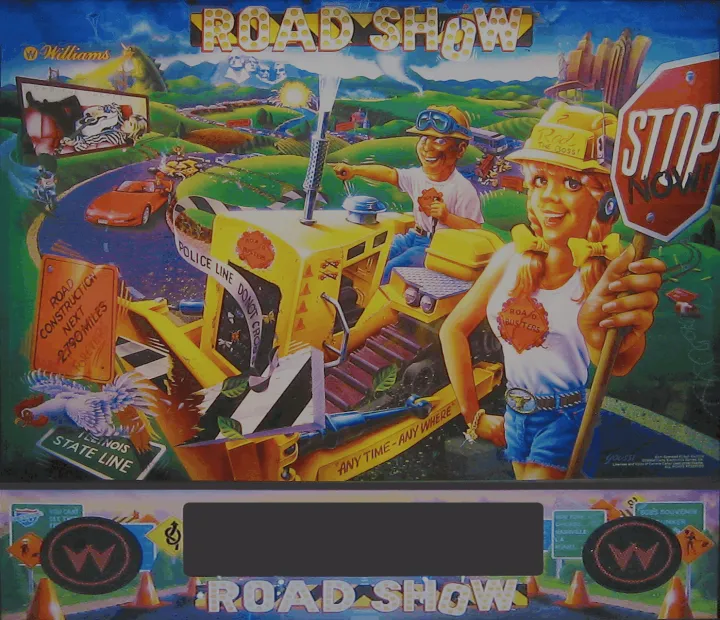 Fond de verre de Road Show – flipper Williams