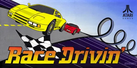 Bandeau de la borne Race Drivin (Atari Games)