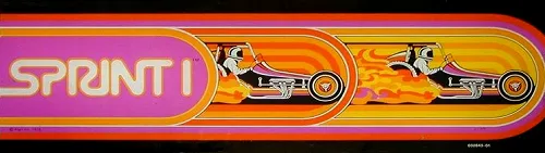 Bandeau de la borne Sprint 2 (Atari)