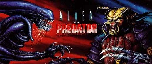 Bandeau de la borne Alien vs. Predator (Capcom)