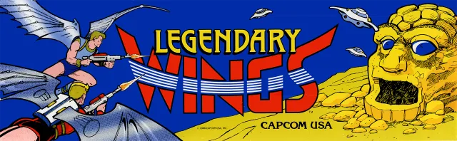 Bandeau de la borne Legendary Wings (Capcom)