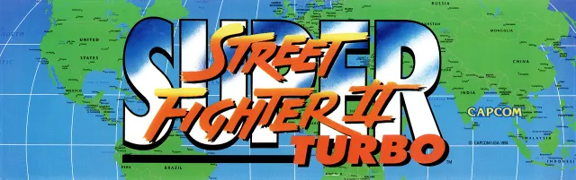 Bandeau de la borne Super Street Fighter II Turbo (Capcom)
