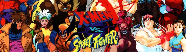 Bandeau de la borne X-Men vs. Street Fighter (Capcom)