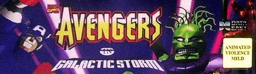 Bandeau de la borne Avengers in Galactic Storm (Data East)