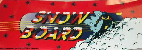 Bandeau de la borne Snow Board Championship (Gaelco)