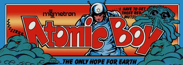 Bandeau de la borne Atomic Boy (Irem)