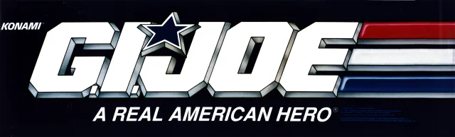 Bandeau de la borne G.I. Joe (arcade game) (Konami)