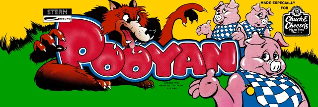 Bandeau de la borne Pooyan (Konami)