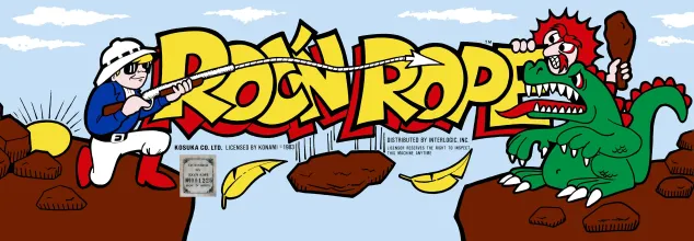 Bandeau de la borne Roc'n Rope (Konami)