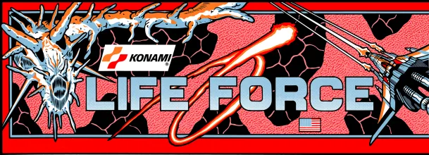 Bandeau de la borne Salamander (Konami)