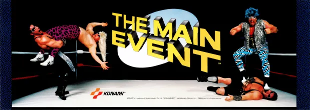 Bandeau de la borne The Main Event (1988) (Konami)