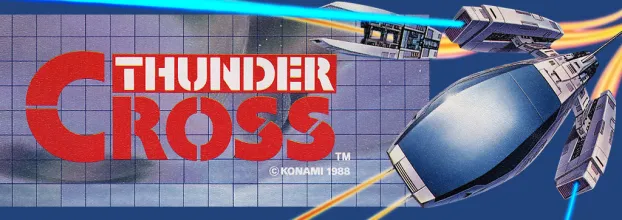 Bandeau de la borne Thunder Cross (Konami)
