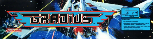 Bandeau de la borne Vs. Gradius (Konami)