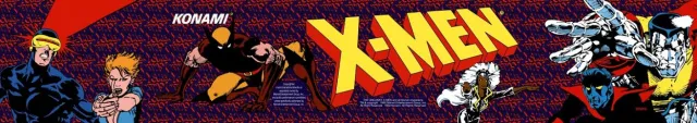 Bandeau de la borne X-Men (Konami)