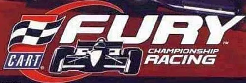 Cabinet marquee of CART Fury (Midway)