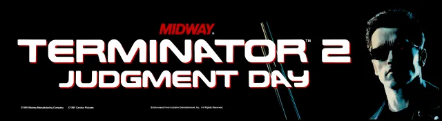 Bandeau de la borne Terminator 2: Judgment Day (Midway Games)