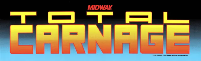 Bandeau de la borne Total Carnage (Midway Games)