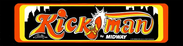 Marquee des Automaten Kick Man (Midway)