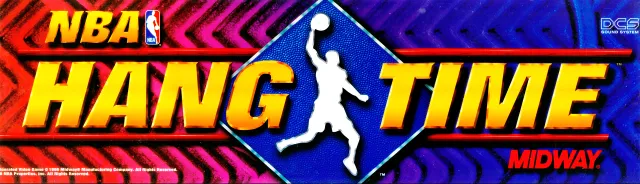 Cabinet marquee of NBA Hangtime (Midway)