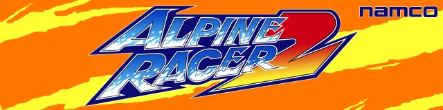 Bandeau de la borne Alpine Racer 2 (Namco)