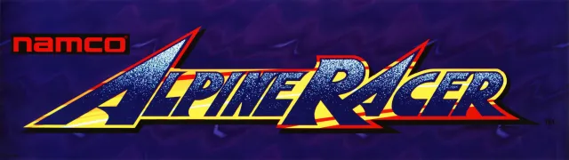 Bandeau de la borne Alpine Racer (Namco)