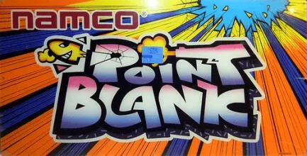 Bandeau de la borne Point Blank (Namco)