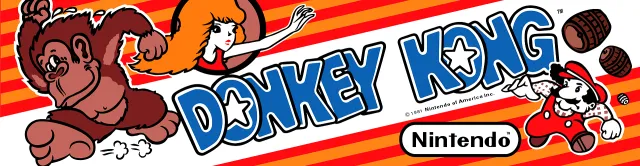 Bandeau de la borne Donkey Kong (Nintendo)
