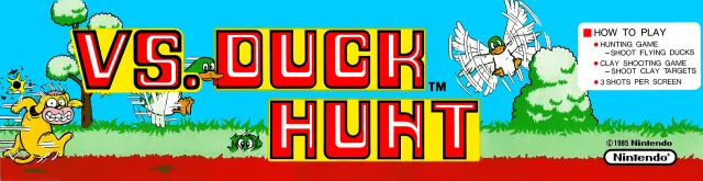Bandeau de la borne Vs. Duck Hunt (Nintendo)
