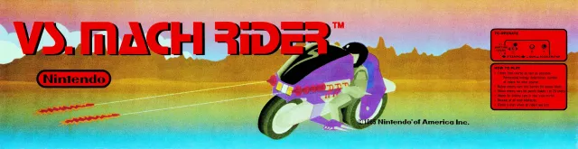Bandeau de la borne Vs. Mach Rider (Nintendo)