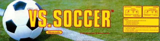 Bandeau de la borne Vs. Soccer (Nintendo)