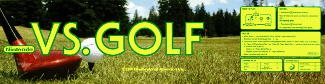 Bandeau de la borne Vs. Stroke and Match Golf (Nintendo)