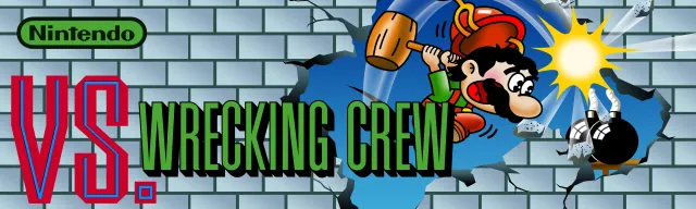 Bandeau de la borne Vs. Wrecking Crew (Nintendo)
