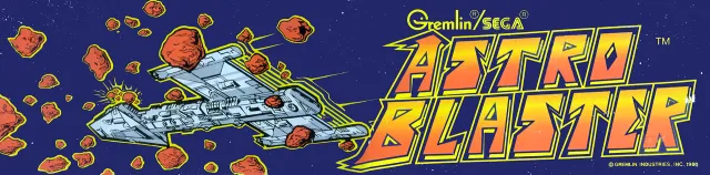 Bandeau de la borne Astro Blaster (Sega)