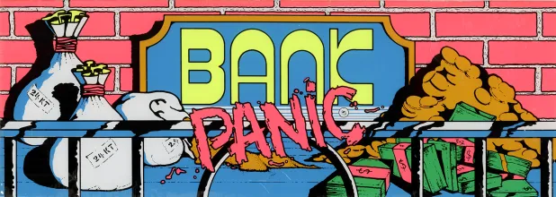Bandeau de la borne Bank Panic (Sega)