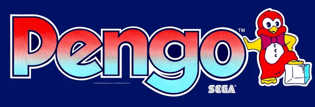 Bandeau de la borne Pengo (Sega)