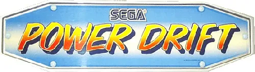 Bandeau de la borne Power Drift (Sega)