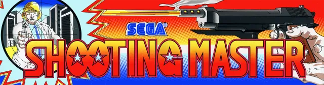 Bandeau de la borne Shooting Master (Sega)