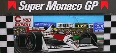 Bandeau de la borne Super Monaco GP (Sega)