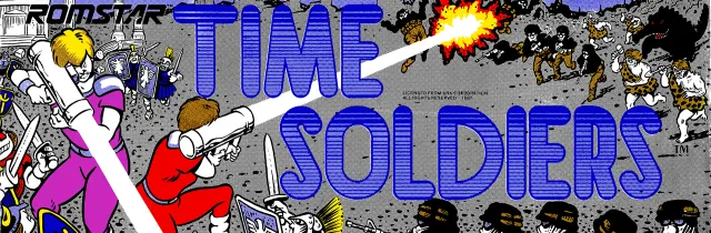 Bandeau de la borne Time Soldiers (SNK)