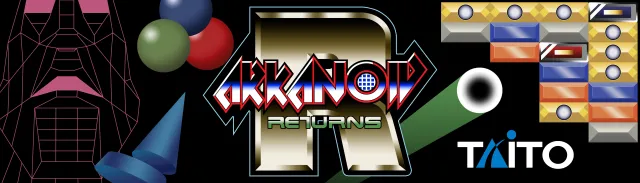 Bandeau de la borne Arkanoid Returns (Taito)