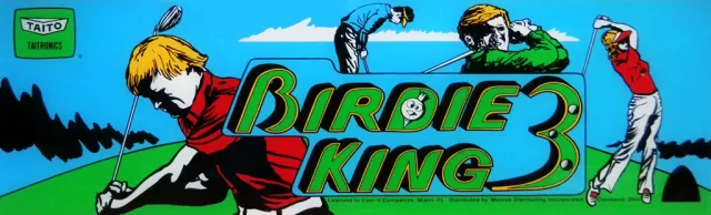 Bandeau de la borne Birdie King 3 (Taito)