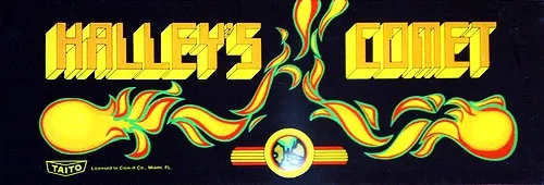 Bandeau de la borne Halley's Comet (Taito)