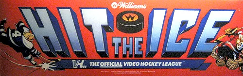 Bandeau de la borne Hit the Ice (Taito)