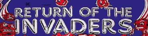 Bandeau de la borne Return of the Invaders (Taito)