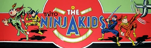 Bandeau de la borne The Ninja Kids (Taito)