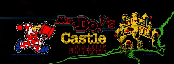 Bandeau de la borne Mr. Do's Castle (Universal)